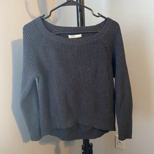 Gray old navy sweater, slightly cropped size med